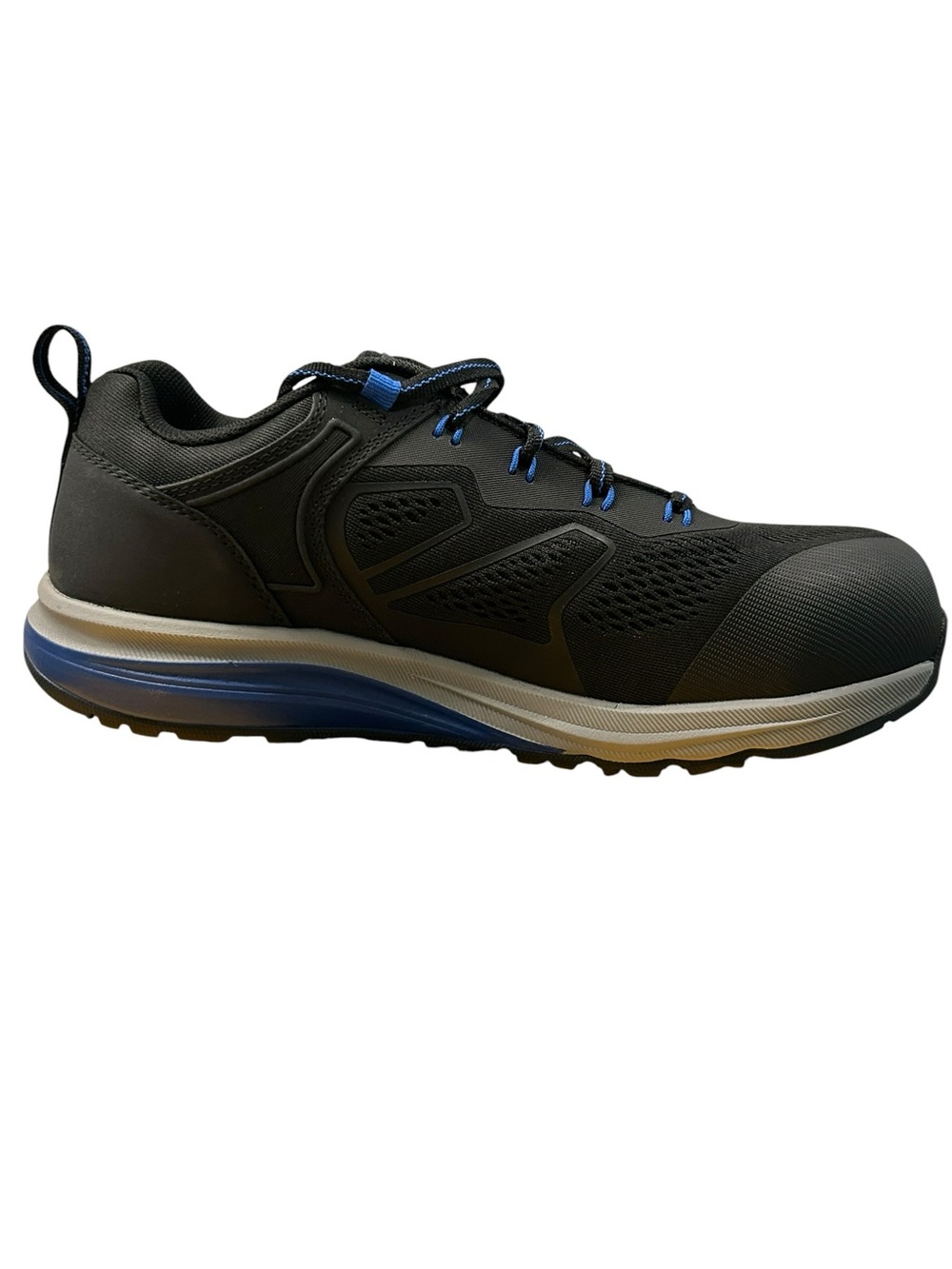 Herman Survivors Black Blue Comp Toe Work Safety Shoes Men’s Slip Resistant NWB - Picture 3 of 13